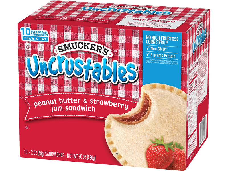 Smuckers Uncrustables Sandwich Variety Pack, 10 Sandwiches/Pack, 2/Pack (903-00134)