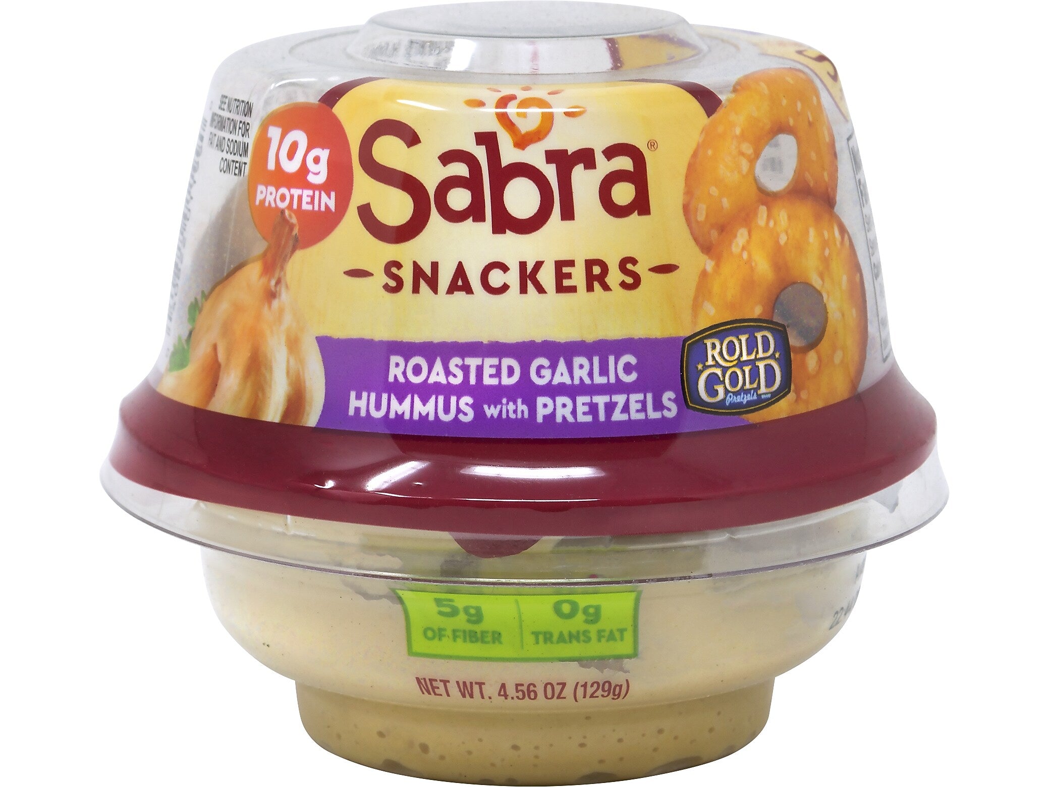 Sabra Classic Hummus with Pretzels, 4.56 oz., 6/Pack (30080)