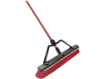 Libman Multi-surface 24" Push Broom, Red, 3/Pack (1230003)