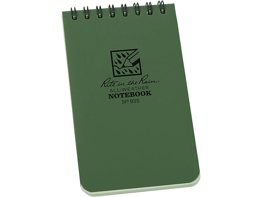 Rite in The Rain-JL Darling Pocket Notebook, 3" x 5", 50 Sheets, Green (935)