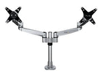 StarTech Desk Mount Dual Monitor Arm - Premium - For up to 27" Monitors, Up, Silver (ARMDUALPS)