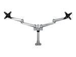 StarTech Desk Mount Dual Monitor Arm - Premium - For up to 27" Monitors, Up, Silver (ARMDUALPS)