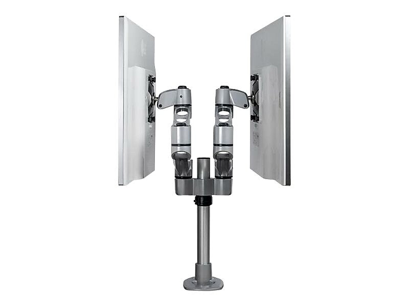 StarTech Desk Mount Dual Monitor Arm - Premium - For up to 27" Monitors, Up, Silver (ARMDUALPS)