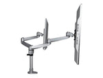 StarTech Desk Mount Dual Monitor Arm - Premium - For up to 27" Monitors, Up, Silver (ARMDUALPS)