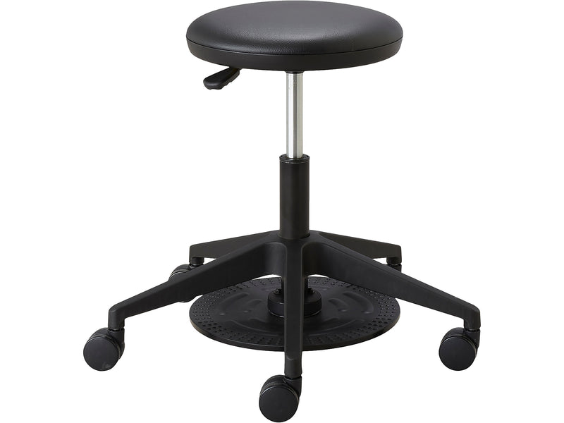 Safco 22" Foot Pedal Lab Stool, Vinyl (3437BL)