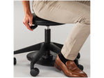Safco 22" Foot Pedal Lab Stool, Vinyl (3437BL)