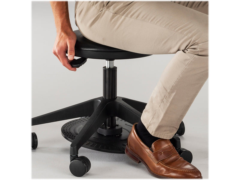 Safco 22" Foot Pedal Lab Stool, Vinyl (3437BL)