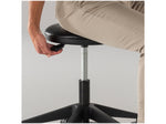 Safco 22" Foot Pedal Lab Stool, Vinyl (3437BL)