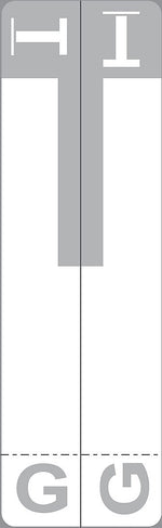 Medical Arts Press 3.63" x 1.13"  G and T Name Labels, Olive Green, 100/Pack (32206)