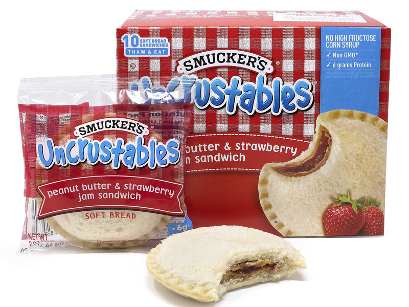 Smuckers Uncrustables Peanut Butter & Strawberry Jam Sandwiches, 2 oz., 2/Pack (903-00133)