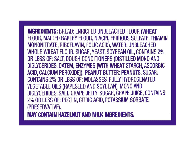 Smuckers Uncrustables Peanut Butter & Grape Jelly Sandwich, 2 oz., 2/Box (903-00135)