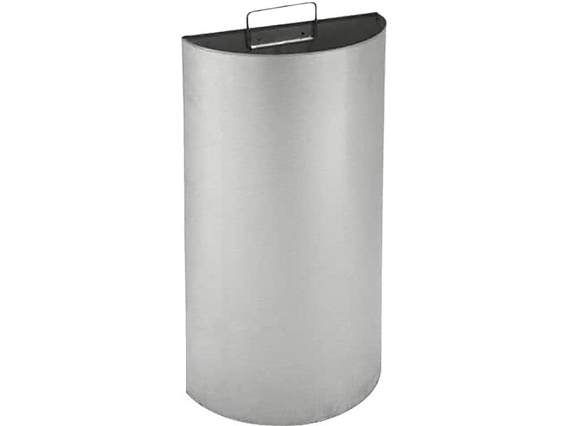 Commercial Zone Precision Stainless Steel Trash Can with no Lid, Silver, 15 gal. (783929)