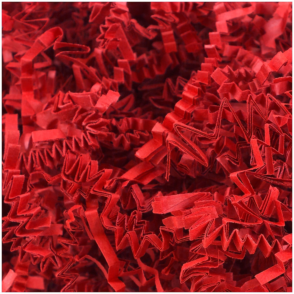 JAM Paper Colored Crinkle Paper, Red (1192483)