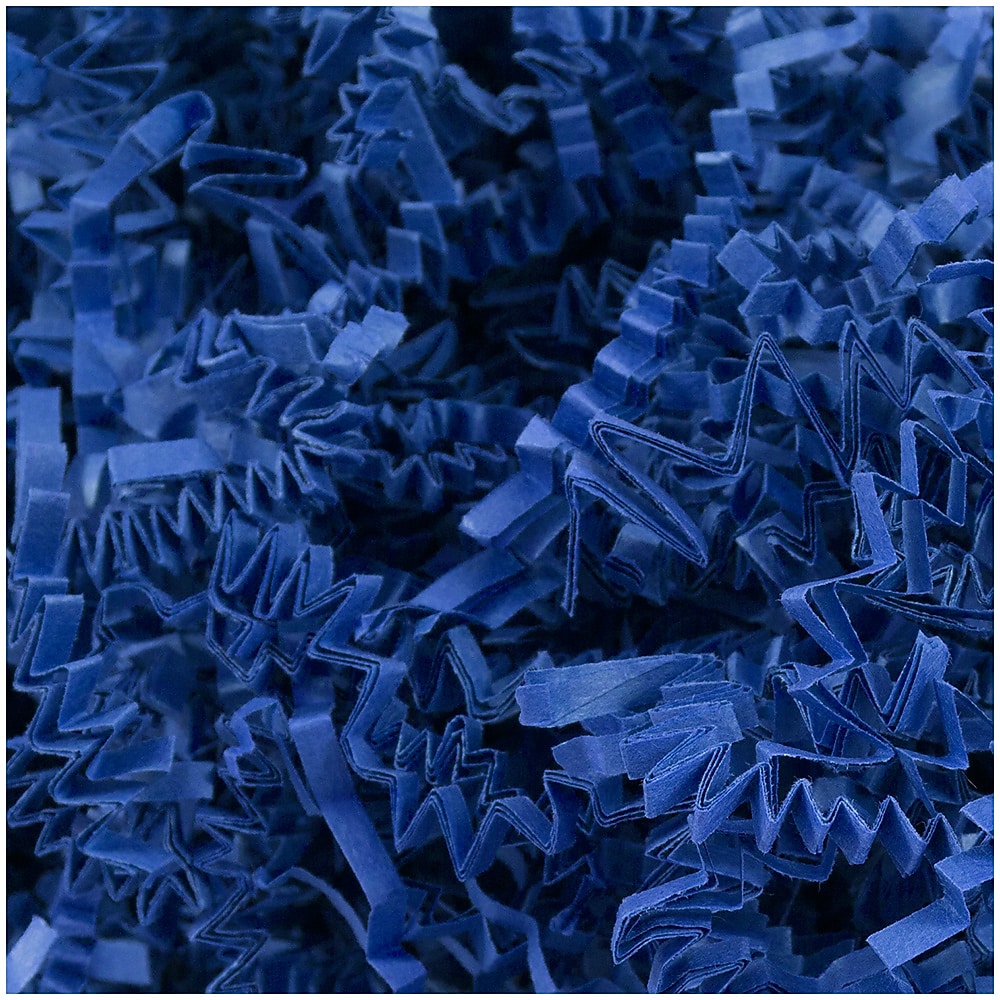 JAM Paper Colored Crinkle Paper, Presidential Blue (1192469)