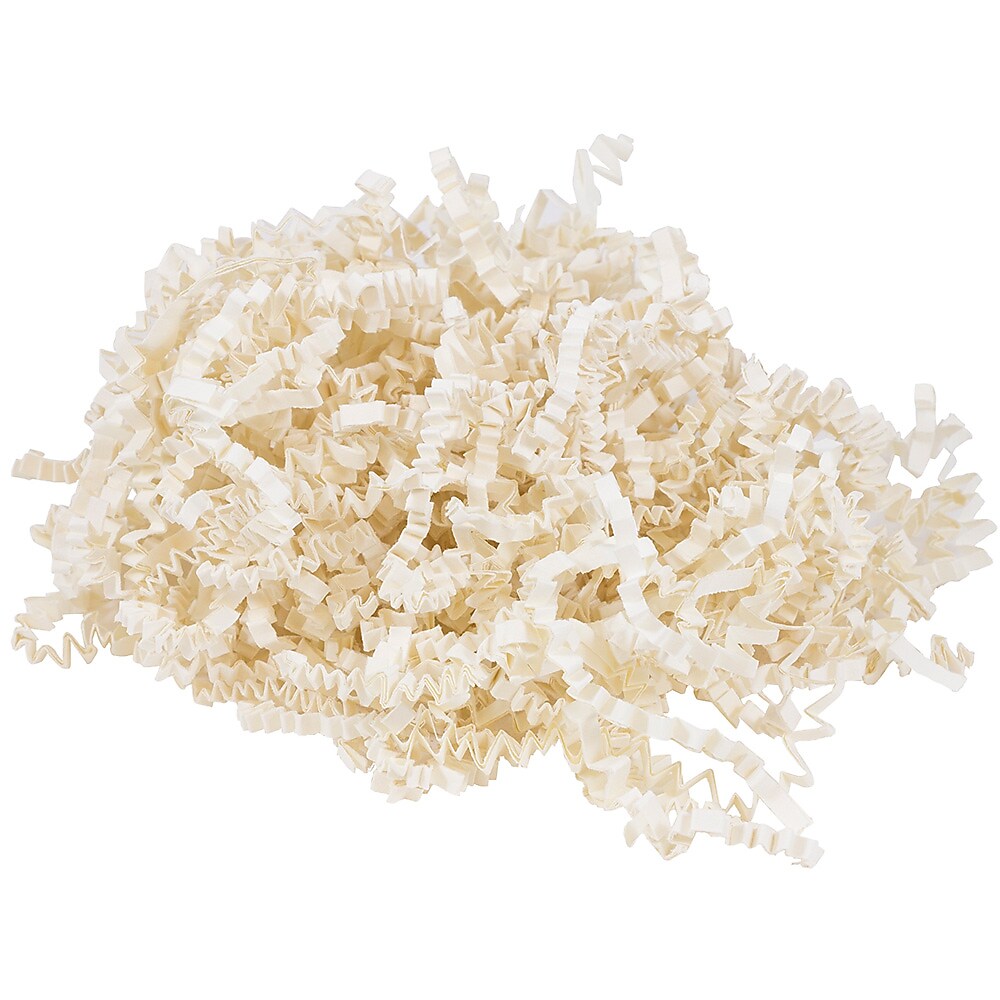 JAM Paper Colored Crinkle Paper, Ivory (1192445)