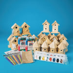 S&S Wooden Birdhouses Craft Kit, 24/Pack (GP1593)