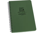 Rite In The Rain All-Weather 1-Subject Pocket Notebook, 4.88" x 7", Graph Ruled, 32 Sheets, Green (973)