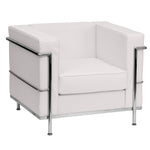 Flash Furniture HERCULES Regal Contemporary Leather Chairs With Encasing Frame (ZBREG8101CHWH)