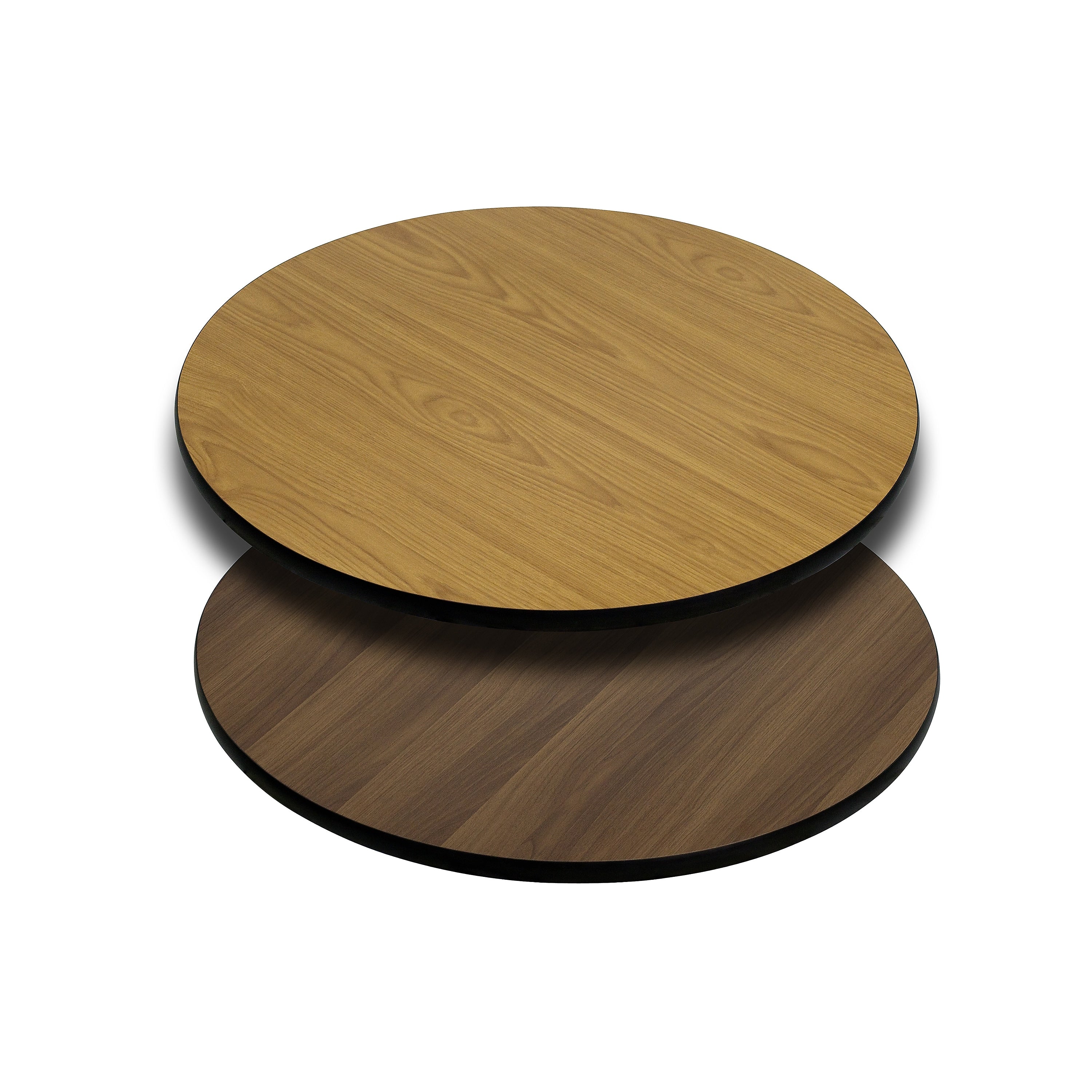 Flash Furniture 24'' Round Table Top With Reversible Laminate Top, Natural/Walnut