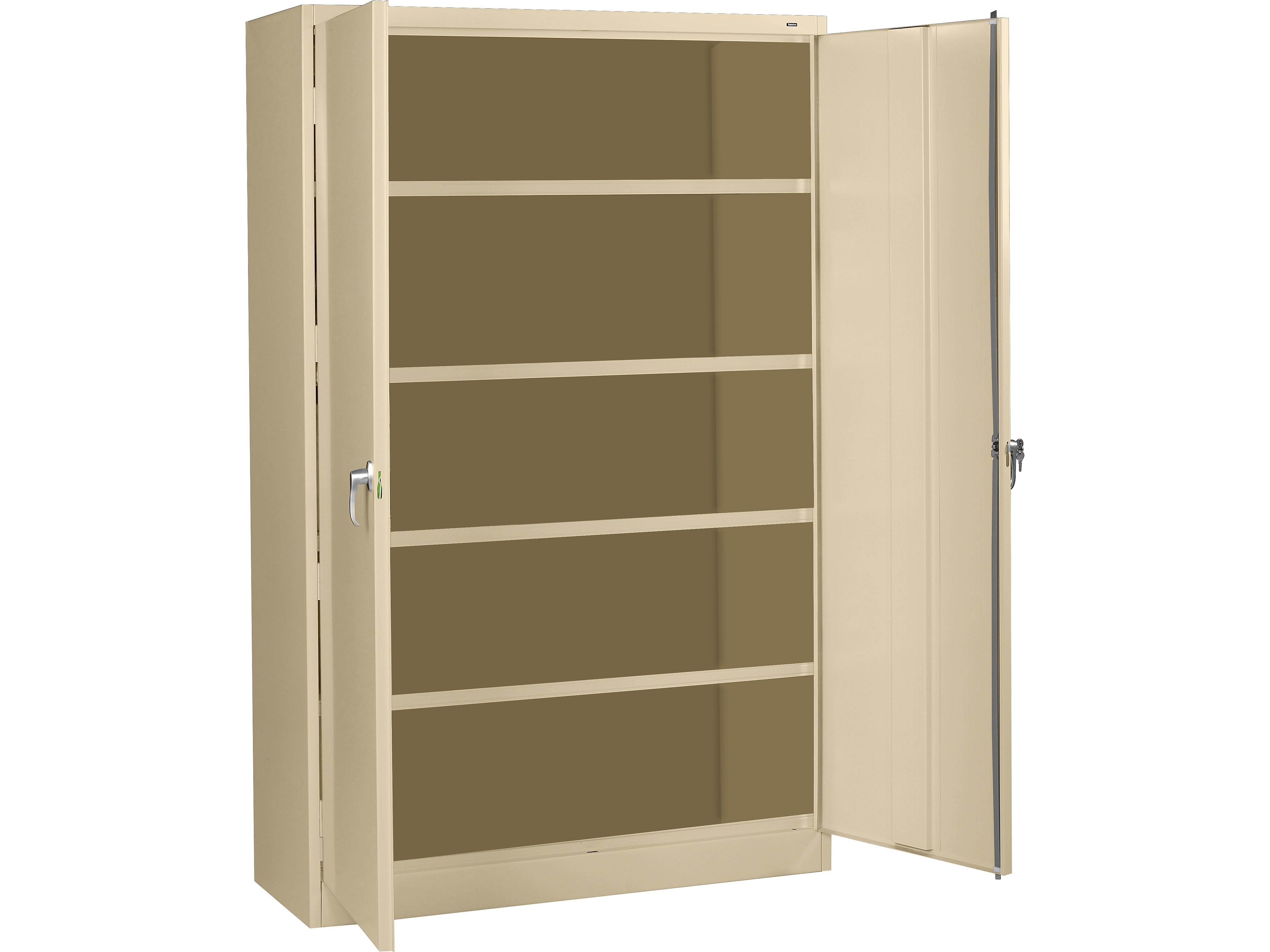 Tennsco Jumbo 78" Steel Storage Cabinet with 5 Shelves, Sand (J2478SU-SND)