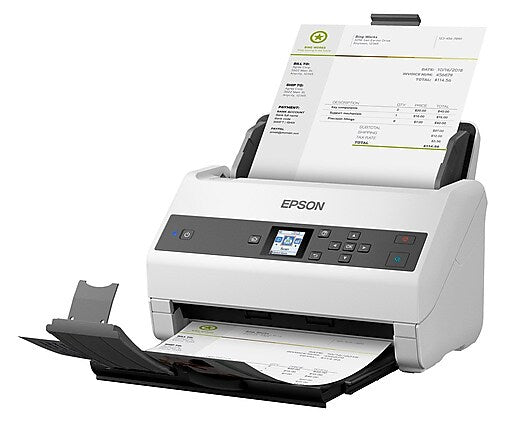 Epson WorkForce DS-870 Duplex Document Scanner, White/Black (B11B250201)