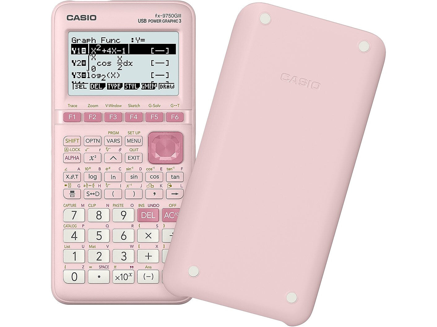 Casio FX-9750GIII-PK Graphing Calculator, Pink