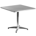 Flash Furniture Mellie 31.5'' Square Aluminum Indoor/Outdoor Table with Base (TLH0533)