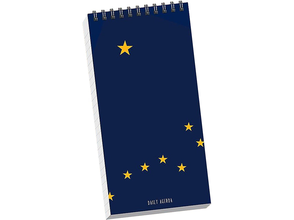 TF Publishing Alaska 4 x 8.5 Daily Planner, Blue/Yellow (99-ALASDA)