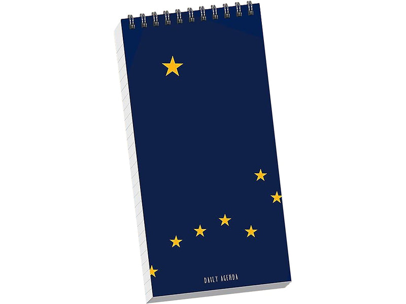 TF Publishing Alaska 4 x 8.5 Daily Planner, Blue/Yellow (99-ALASDA)