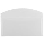 JAM Paper #10 Plastic Envelopes with Tuck Flap Closure, 4.25 x 9.75, Clear, 12/Pack (1541740)