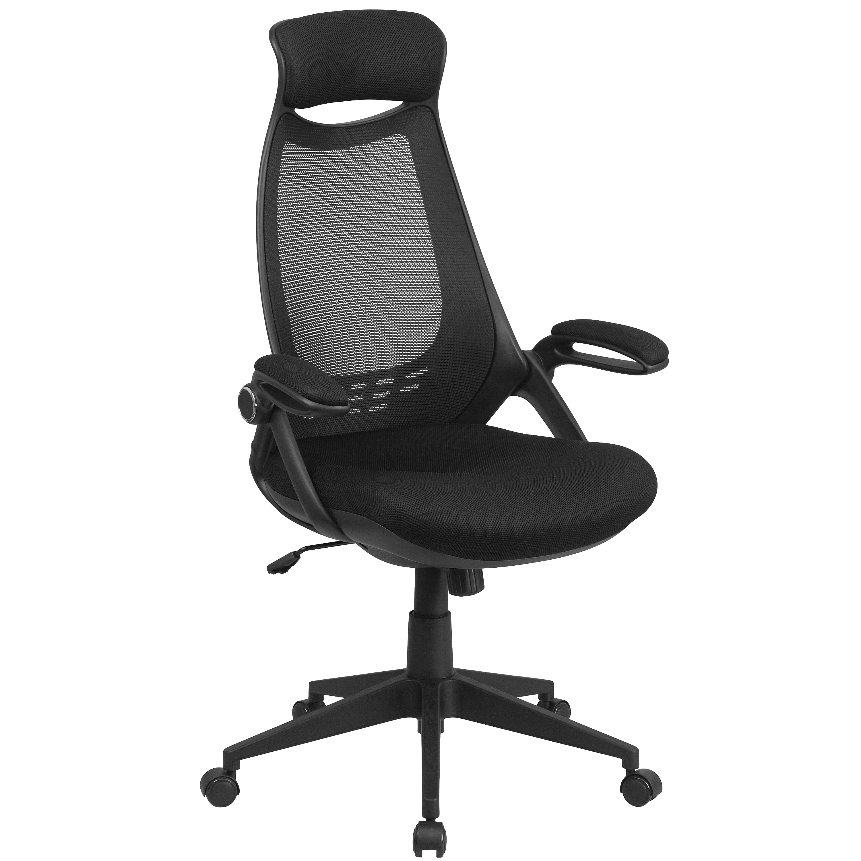Flash Furniture Ivan Ergonomic Mesh Swivel High Back Executive Office Chair, Black (HL0018)