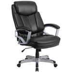 Flash Furniture HERCULES Series Ergonomic LeatherSoft Swivel Big & Tall Executive Office Chair, Black (GO18501LEA)