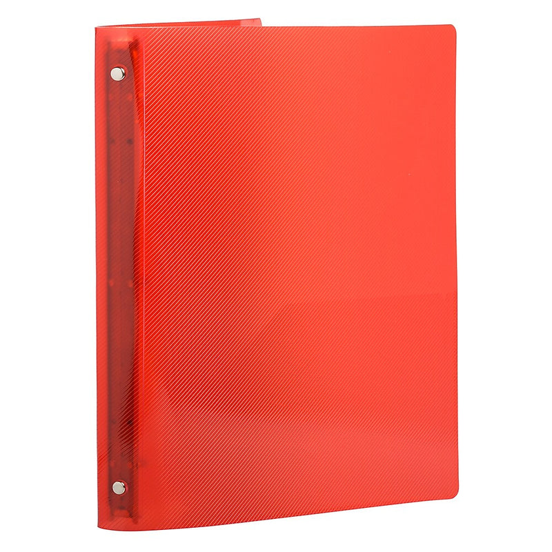 JAM Paper Designders 1" 3-Ring Flexible Poly Binders, Red (750T1RE)