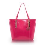 McKlein Cristina Fuchsia Genuine Leather Tote with Tablet Pocket, Large (97543)