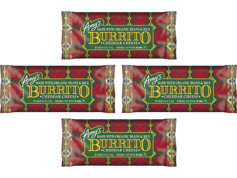 Amy's Cheddar Burrito, 6 oz., 4/Pack (903-00142)