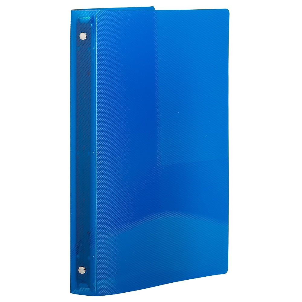 JAM Paper 3/4" 3-Ring Flexible Poly Binders, White (53016BU)
