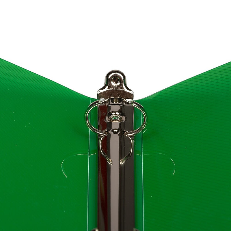JAM Paper 3/4" 3-Ring Flexible Poly Binders, Green (53016GR)