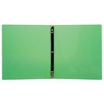 JAM Paper Designders 1" 3-Ring Flexible Poly Binders, Green (750T1GR)