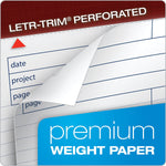 TOPS Docket Gold Notepads, 8.5" x 11.75", Quad, White, 40 Sheets/Pad, 4 Pads/Pack (TOP 77102)