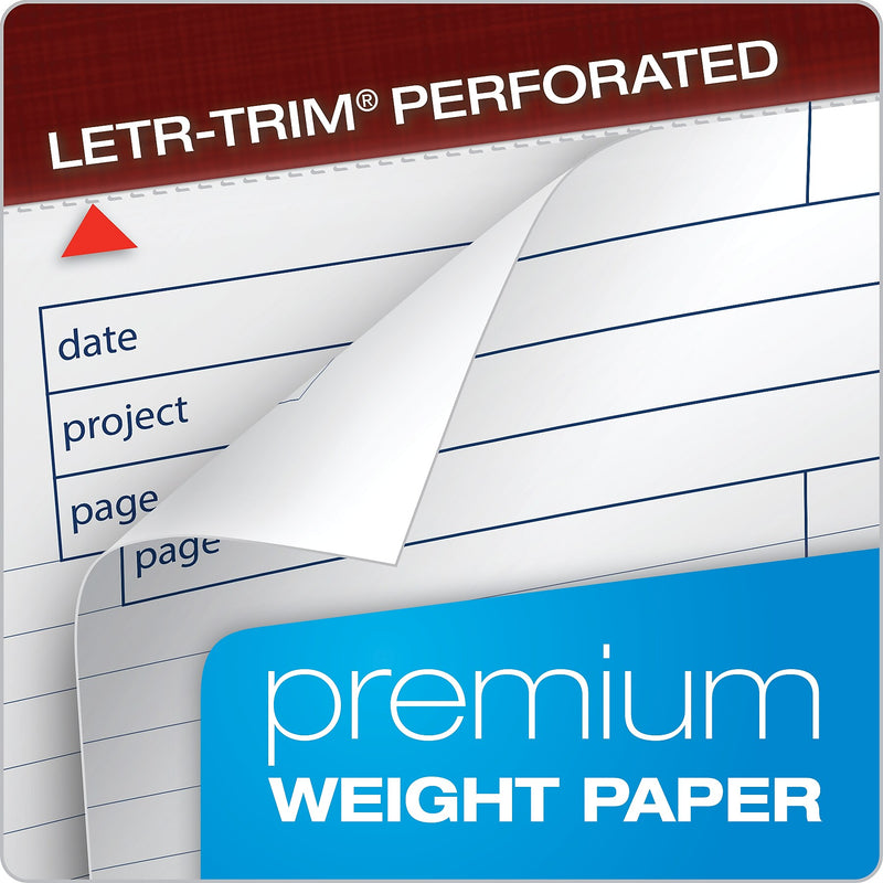 TOPS Docket Gold Notepads, 8.5" x 11.75", Quad, White, 40 Sheets/Pad, 4 Pads/Pack (TOP 77102)