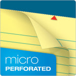 TOPS Docket Notepads, 8.5" x 11.75", Wide Ruled, Canary, 50 Sheets/Pad, 12 Pads/Pack (TOP63400)