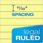 TOPS Docket Notepads, 8.5" x 11.75", Wide Ruled, Canary, 50 Sheets/Pad, 12 Pads/Pack (TOP63400)