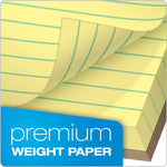 Tops Docket Gold Notepads, 5" x 8", Canary, 50 Sheets/Pad, 12 Pads/Pack