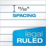 TOPS Docket Notepads, 8.25" x 11.75", Wide, White, 100 Sheets/Pad, 6 Pads/Pack (TOP 63437)