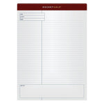 TOPS Docket Gold Notepads, 8.5" x 11.75", Quad, White, 40 Sheets/Pad, 4 Pads/Pack (TOP 77102)