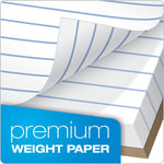 Tops Docket Gold Notepads, 5" x 8", White, 50 Sheets/Pad, 12 Pads/Pack (63910)