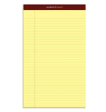 Tops Docket Gold Notepads, 8.5" x 14", Canary, 50 Sheets/Pad, 12 Pads/Pack (63980)