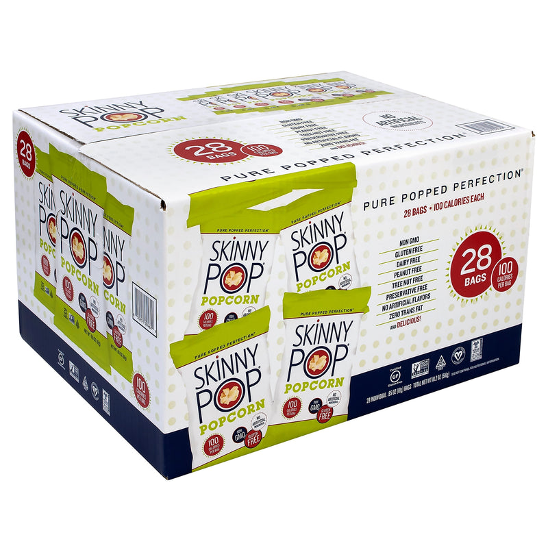 Skinny Pop Original Popcorn, .65 oz., 28/Box (SKP00462)