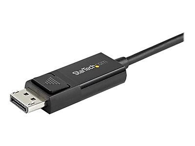 StarTech CDP2DP1MBD 3.3' DisplayPort Audio/Video Cable, Black