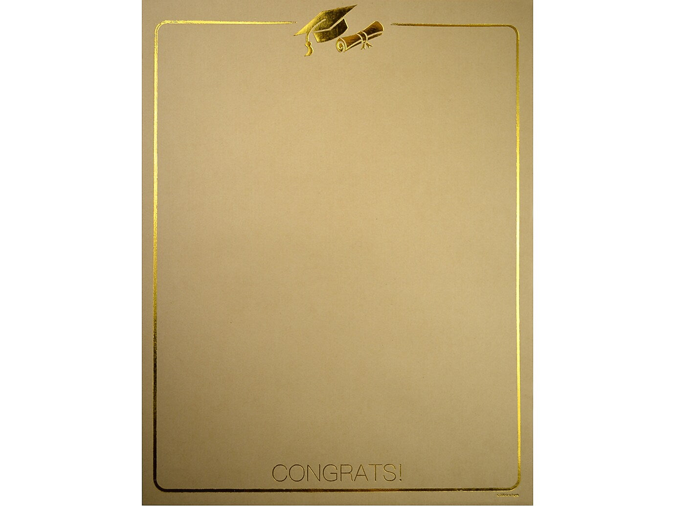 Great Papers! Graduation Letterhead, Golden Grad Foil, 40/Pack (2020017)